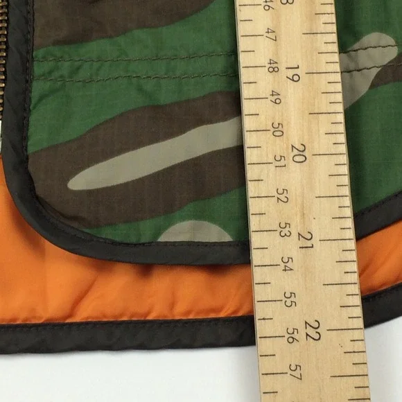 Denim Supply Ralph Lauren Vest Womens Medium Camo American Flag Lightweight USA - Picture 11 of 13